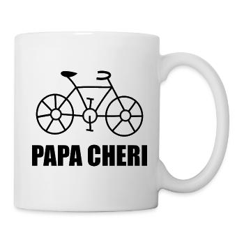 FÊTE DES PÈRES. BONNE FÊTE PAPA. PAPA. BONNE FÊTE - Mug blanc - blanc - Droite