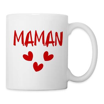 FÊTE DES MÈRES. BONNE FÊTE MAMAN. MAMAN. FÊTE - Mug blanc - blanc - Droite