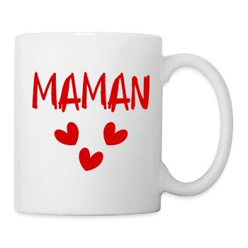 FÊTE DES MÈRES. BONNE FÊTE MAMAN. MAMAN. FÊTE - Mug blanc - blanc - Droite