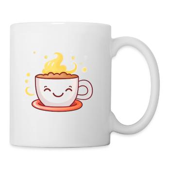 Kaffee Tasse - Tasse - Weiß - Rechts