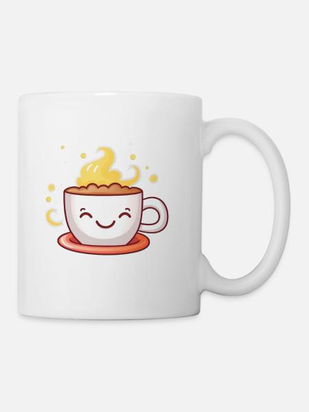 Kaffee Tasse - Tasse - Weiß