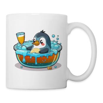 Wellness-Tag für Pinguine - Tasse - Weiß - Rechts