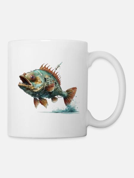 Fish Hybrid - Mug - white