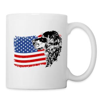 Gordon Setter Amérique Flag Dogs Wilsigns - Mug blanc - blanc - Droite