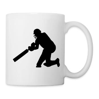 Cricket Kricket Schlagball Thorball - Tasse - Weiß - Rechts