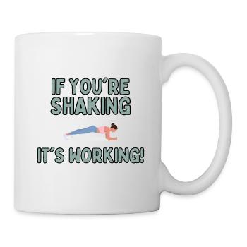 Funny Planking Pilates Fitness Workout Lover - Mug - white - Right