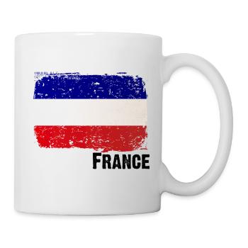 france - Frankreich - French Flag - Tasse - Weiß - Rechts