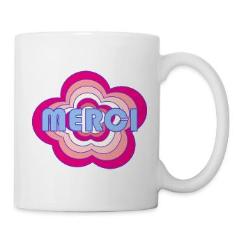 MERCI. MAÎTRESSE. MAÎTRE. MERCI MAÎTRESSE - Mug blanc - blanc - Droite