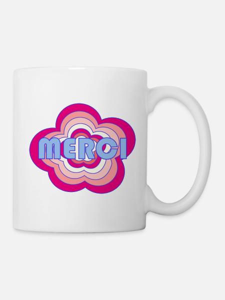MERCI. MAÎTRESSE. MAÎTRE. MERCI MAÎTRESSE - Mug blanc - blanc