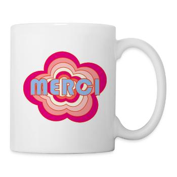 MERCI. MAÎTRESSE. MAÎTRE. MERCI MAÎTRESSE - Mug blanc - blanc - Droite
