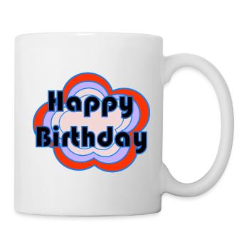 ALLES GUTE ZUM GEBURTSTAG. ALLES GUTE ZUM GEBURTSTAG. JAHRESTAG. - Tasse - Weiß - Rechts