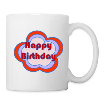 ALLES GUTE ZUM GEBURTSTAG. ALLES GUTE ZUM GEBURTSTAG. JAHRESTAG. - Tasse - Weiß - Rechts