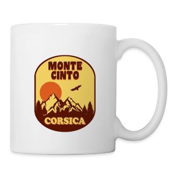 Monte Cinto Korsika - Tasse - Weiß - Rechts