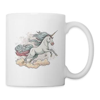 Das fliegende Einhorn - Tasse - Weiß - Rechts