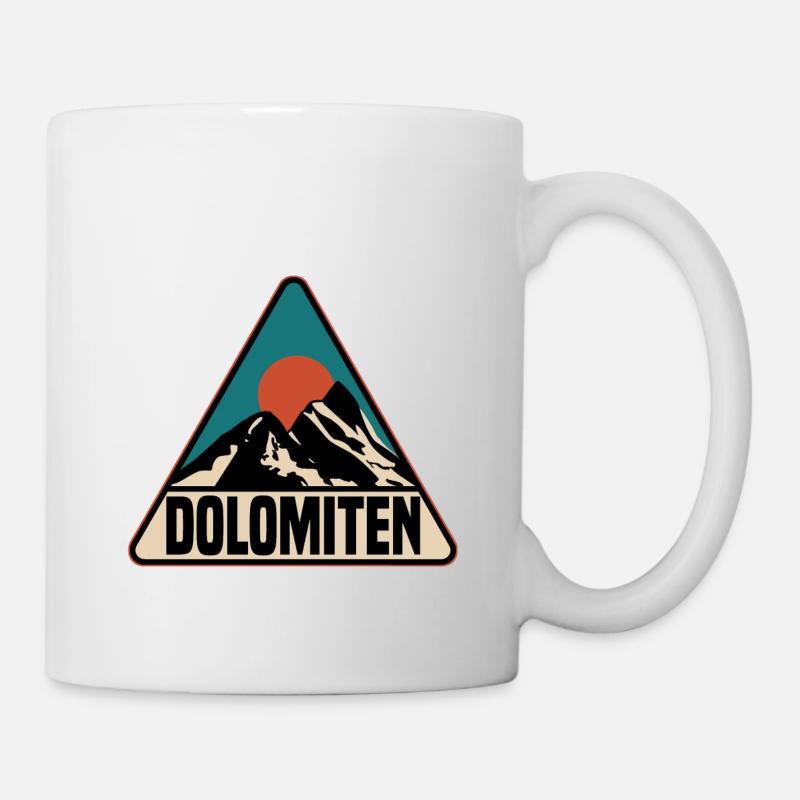 Dolomiten - Tasse - Weiß