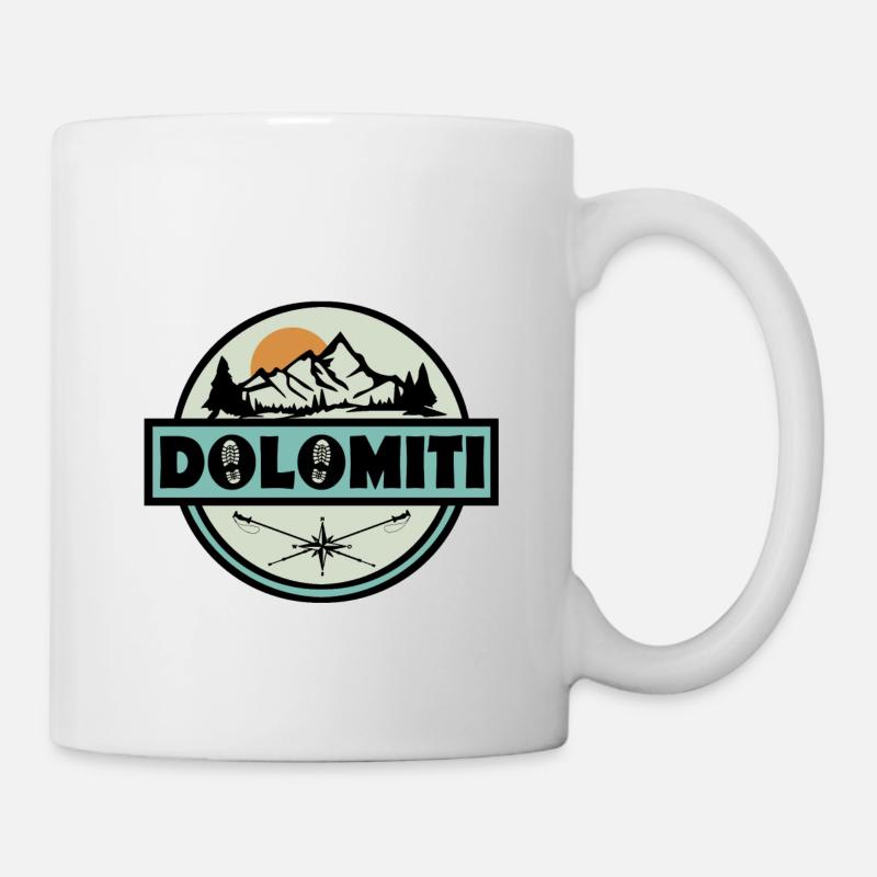 Dolomiten Dolomiti - Tasse - Weiß