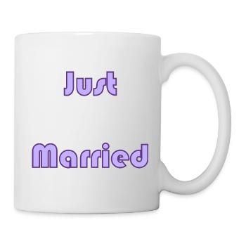 JUST MARRIED. bachelorette party. SAINT VALENTINE. COUPLE - Mug - white - Right