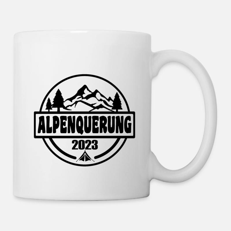 Alpenquerung 2023 - Tasse - Weiß