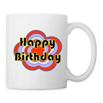 ALLES GUTE ZUM GEBURTSTAG. ALLES GUTE ZUM GEBURTSTAG. JAHRESTAG. - Tasse - Weiß - Rechts