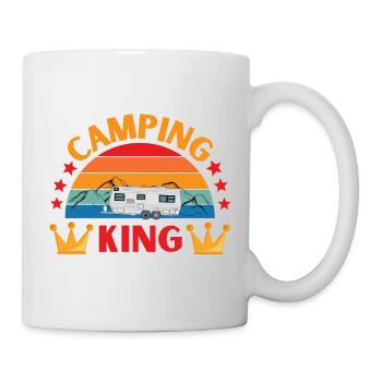 Camping King for the kings of campers. - Mug - white - Right