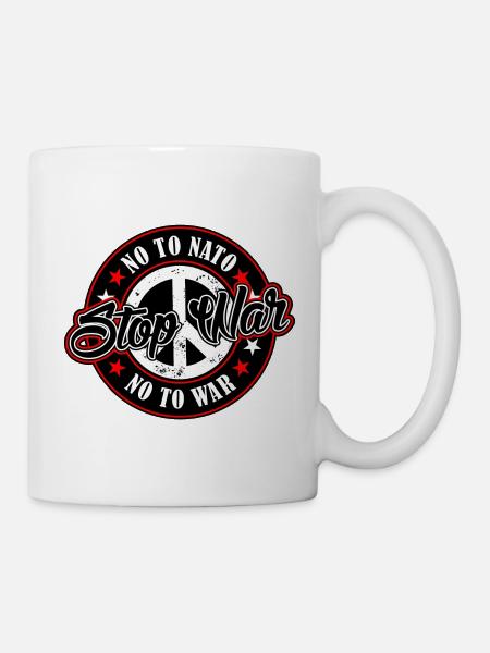 Stop War - Tasse - Weiß