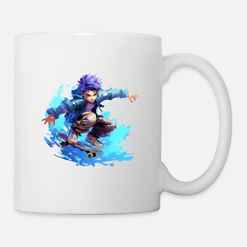 Anime Skater - Tasse - Weiß