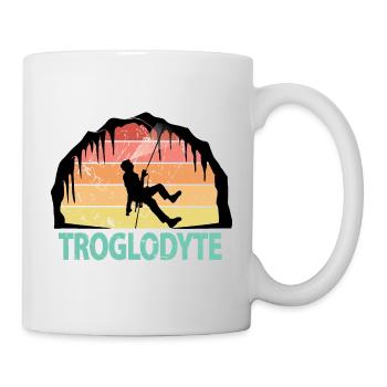 Troglodyte Funny Caving - Cave Explorer Speleology - Mug - white - Right