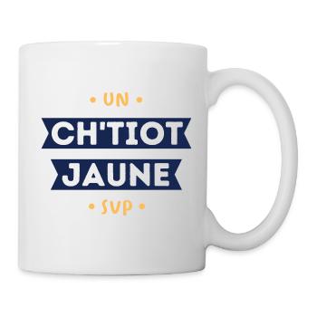 Un ch'tiot jaune svp expression ch'ti humour apéro - Mug blanc - blanc - Droite