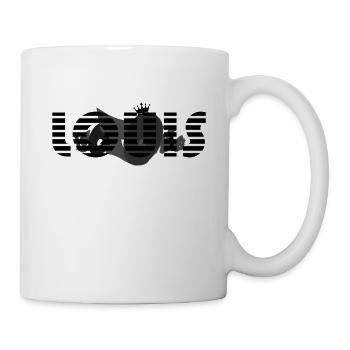 Louis typographie noir origine germanique glorieux - Mug blanc - blanc - Droite
