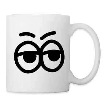 Augen - Tasse - Weiß - Rechts