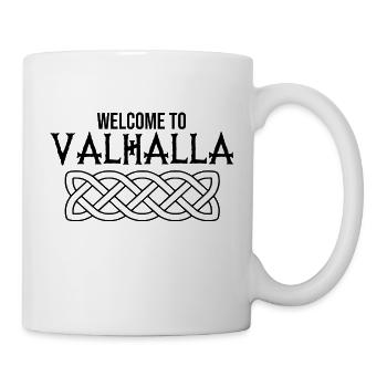 Welcome to valhalla viking quote - Mug - white - Right