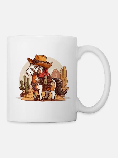 Pferde-Abenteurer - Tasse - Weiß