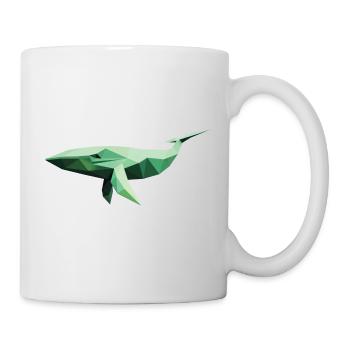 Origami Whale - Tasse - Weiß - Rechts