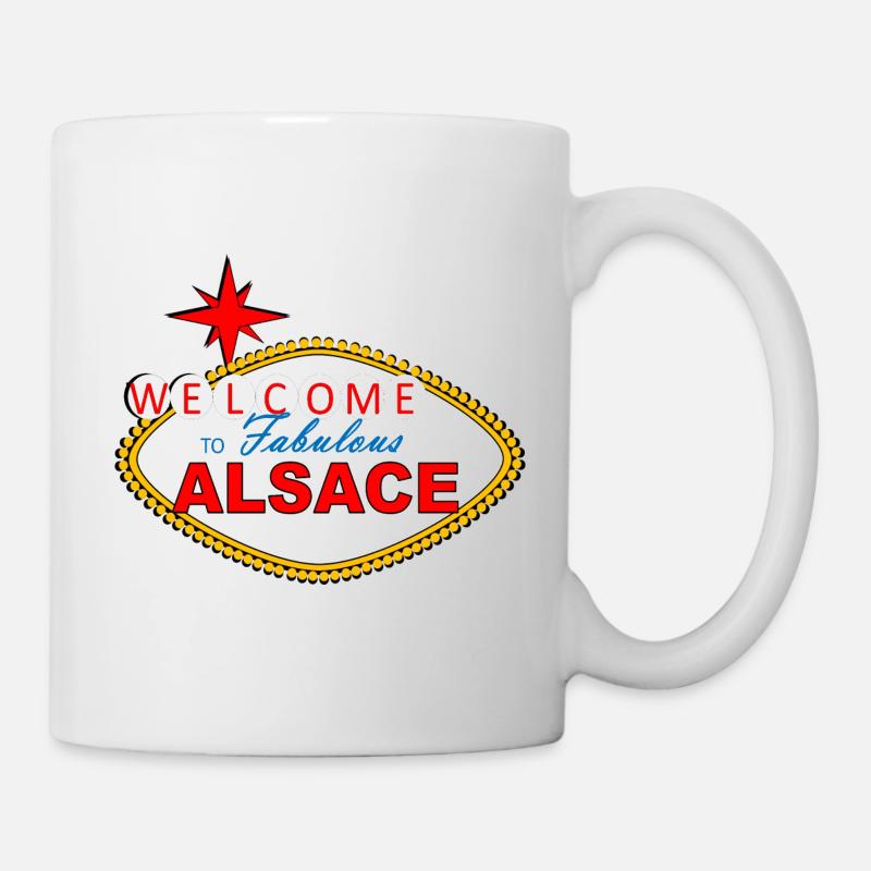T-shirt accessoire Alsace : Welcome to Alsace - Mug blanc - blanc