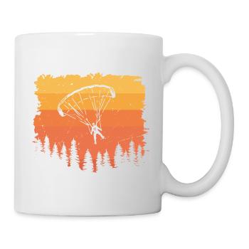Gleitschirm Fallschirmspringen Forest Geschenk - Tasse - Weiß - Rechts