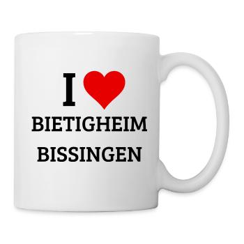 I LOVE BIETIGHEIM BISSINGEN DESIGN - Tasse - Weiß - Rechts