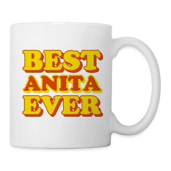 Anita Vorname Lustiges Geschenk - Tasse - Weiß - Rechts