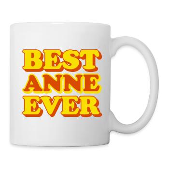 Anne Vorname Lustiges Geschenk - Tasse - Weiß - Rechts