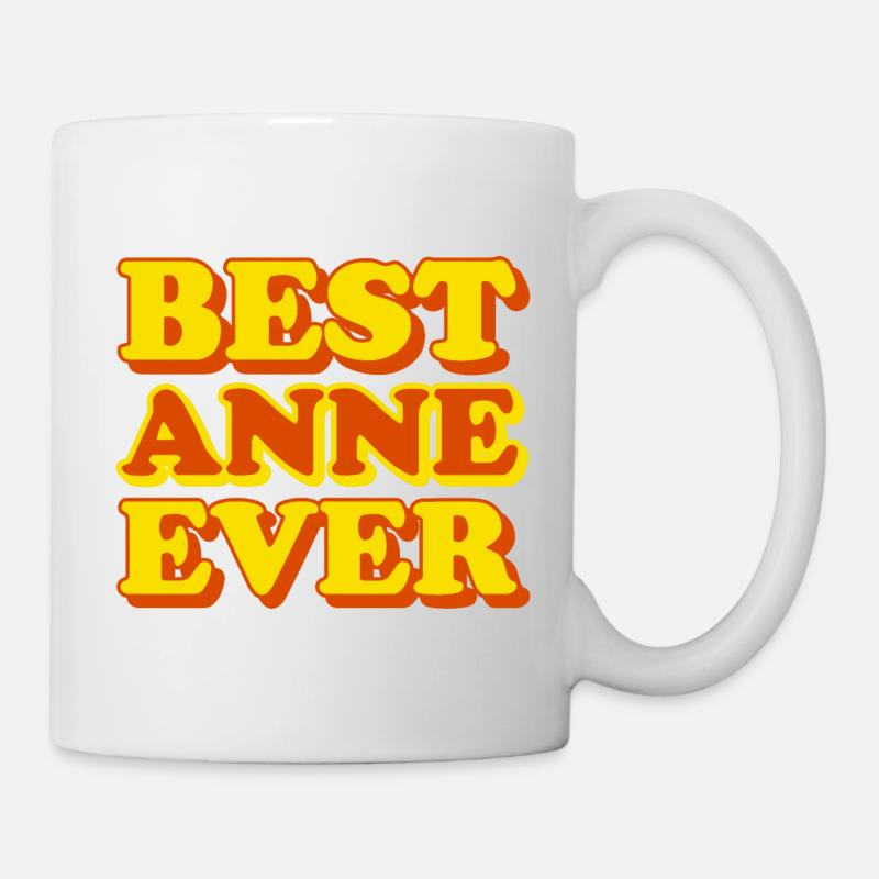 Anne Prénom Drôle de cadeau - Mug blanc - blanc