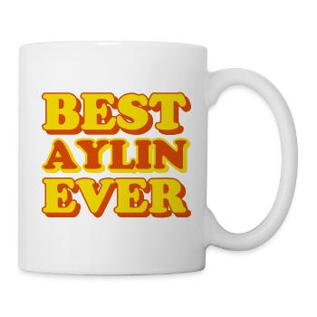 Aylin Prénom Drôle de cadeau - Mug blanc - blanc - Droite