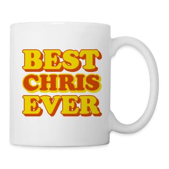 Chris First Name Funny Gift - Mug - white - Right