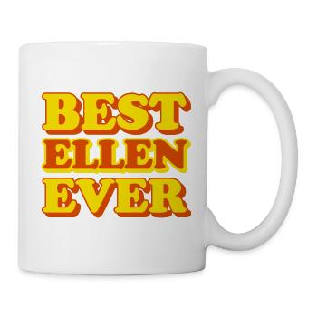 Ellen Vorname Lustiges Geschenk - Tasse - Weiß - Rechts