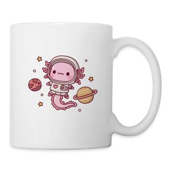 Mignon astronaute Axolotl dans l’espace extra-atmosphérique - Mug blanc - blanc - Droite