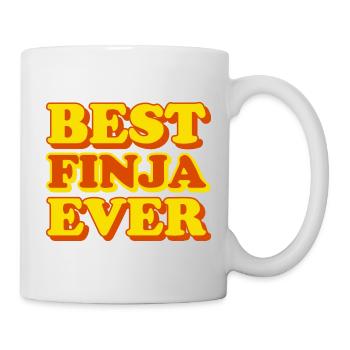 Finja Vorname lustiges Geschenk - Tasse - Weiß - Rechts