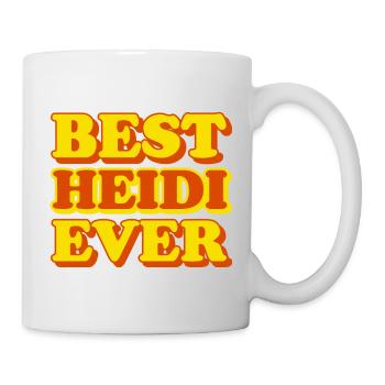 Heidi Prénom Drôle de cadeau - Mug blanc - blanc - Droite