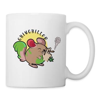 Chinchiller Chinchilla Weed Smoking Smoking - Mug - white - Right