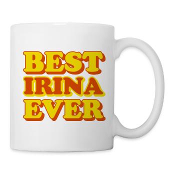Irina prénom drôle de cadeau - Mug blanc - blanc - Droite