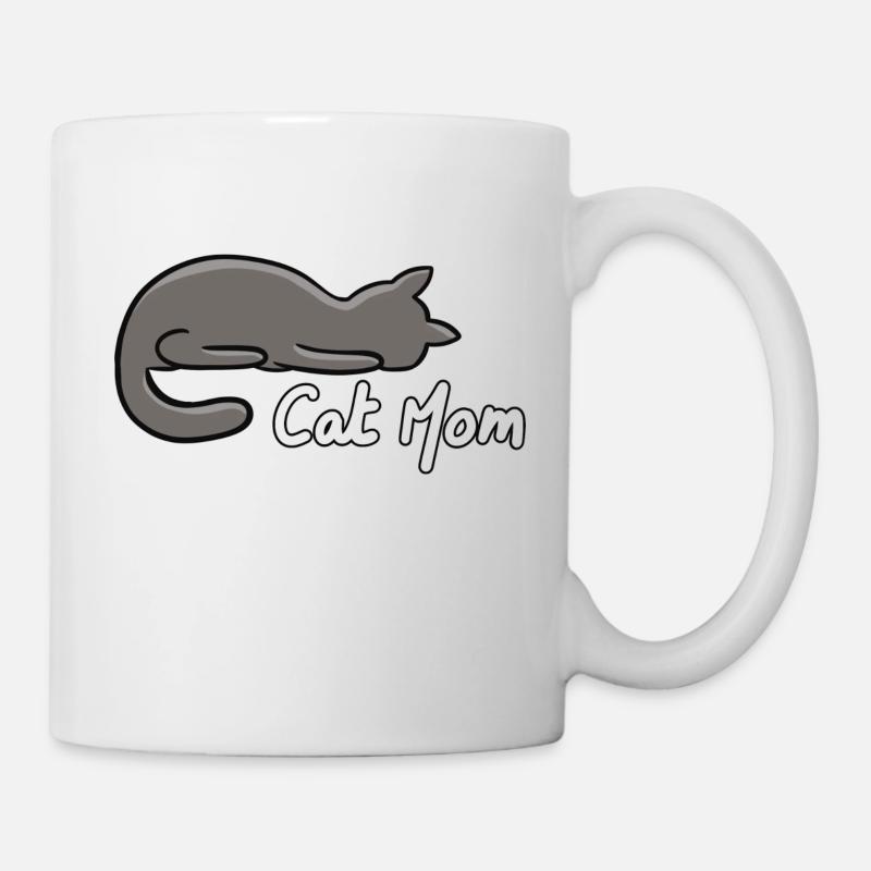 Katzen-Mama - Tasse - Weiß