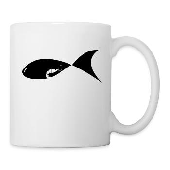 Garnelen-Abstandshalter - Tasse - Weiß - Rechts