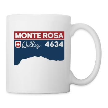 Monte Rosa Massif Dufourspitze Hike Valais - Mug - white - Right